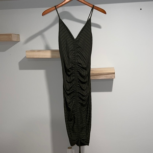 Windsor green bodycon dress‎ ruched back